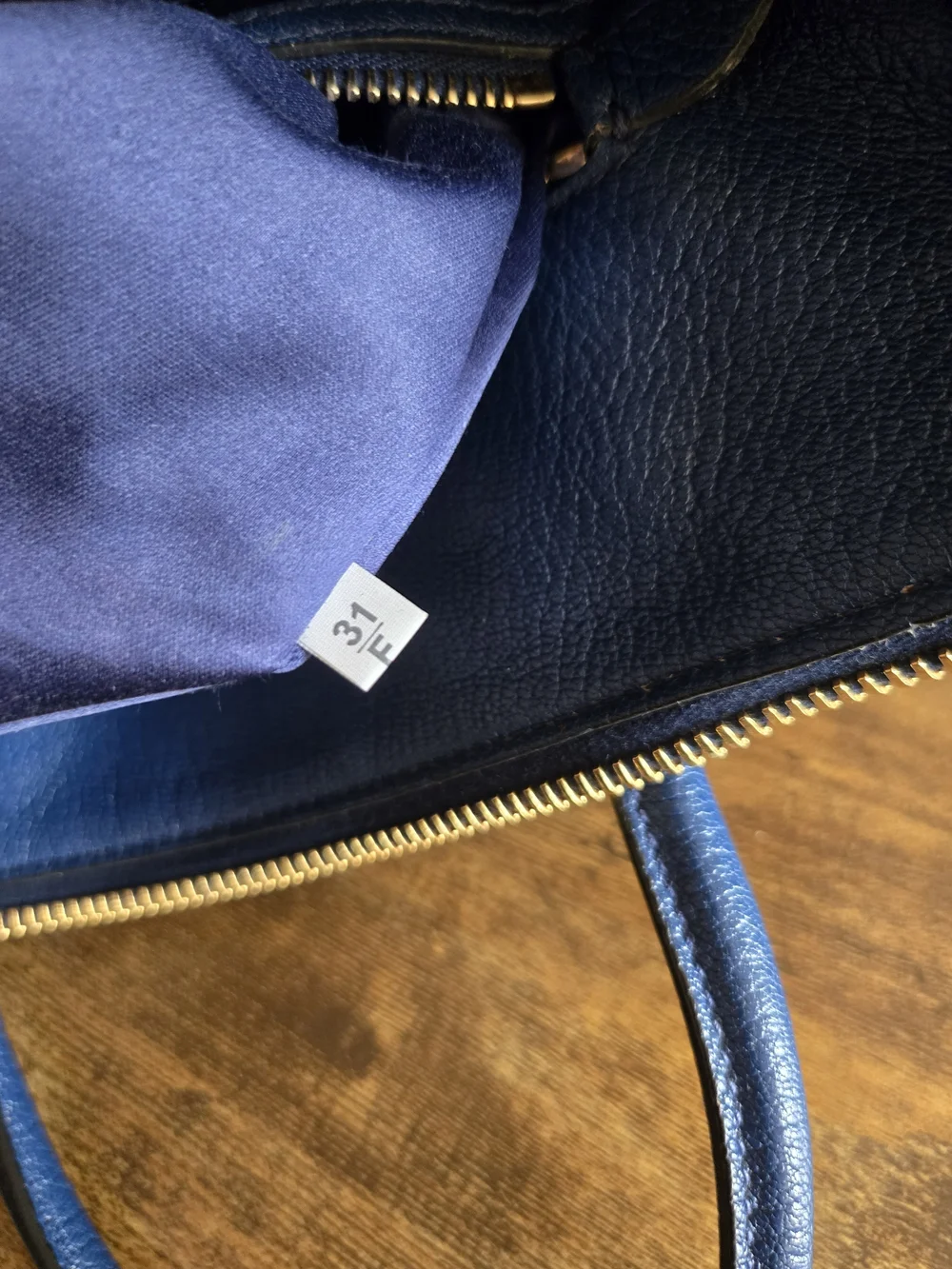 Miu Miu Navy Leather Top-Handle Satchel